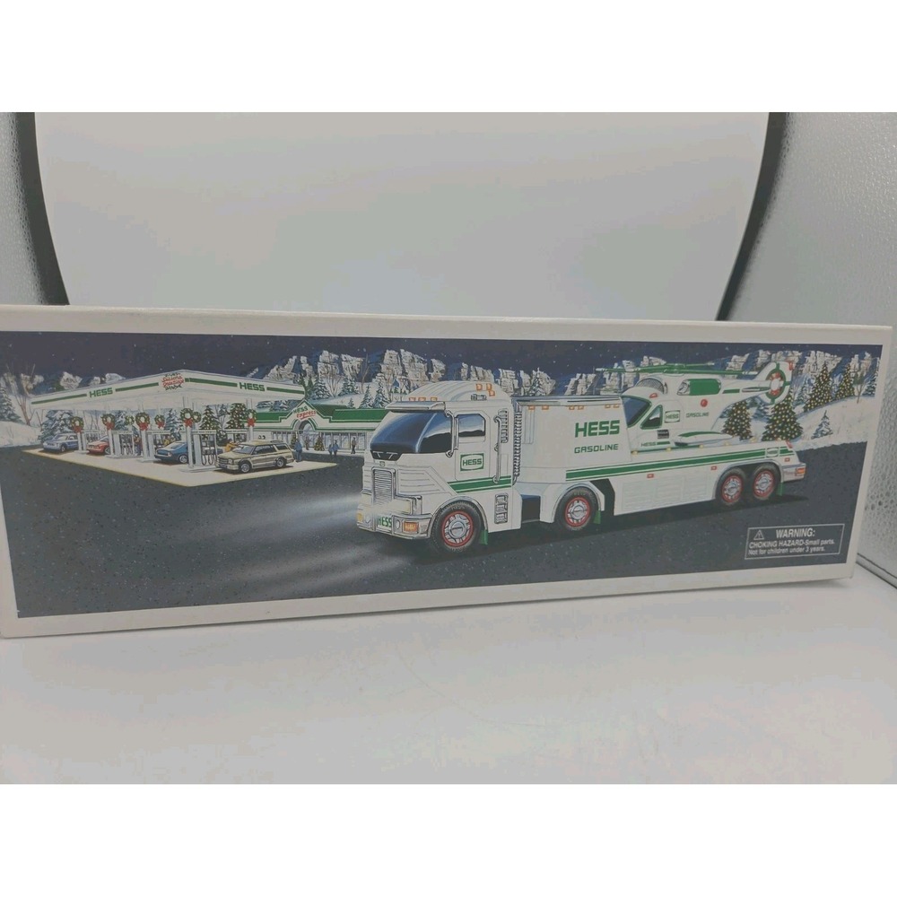 2006 hess toy truck and helicopter